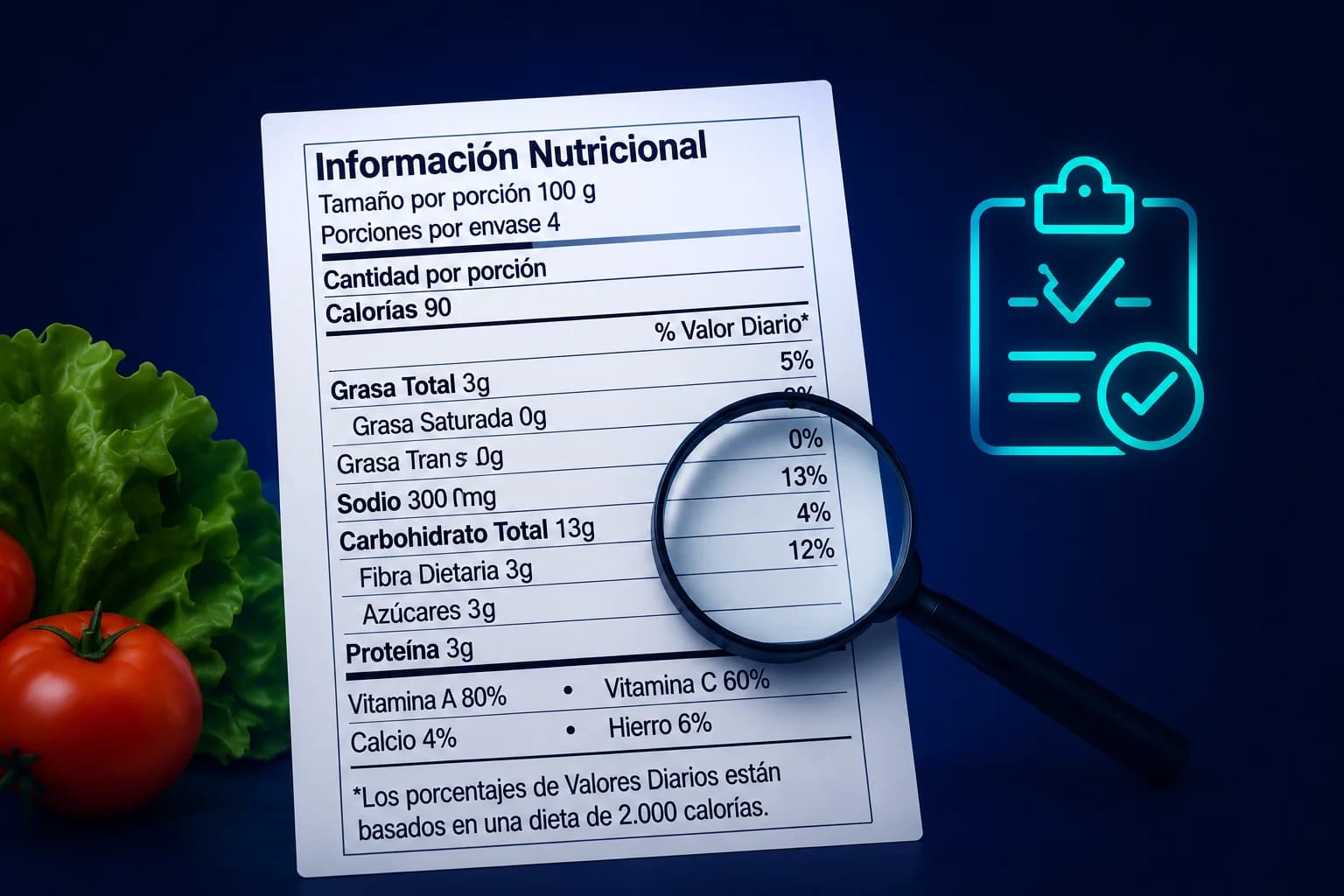 Cómo crear una tabla nutricional en Chile